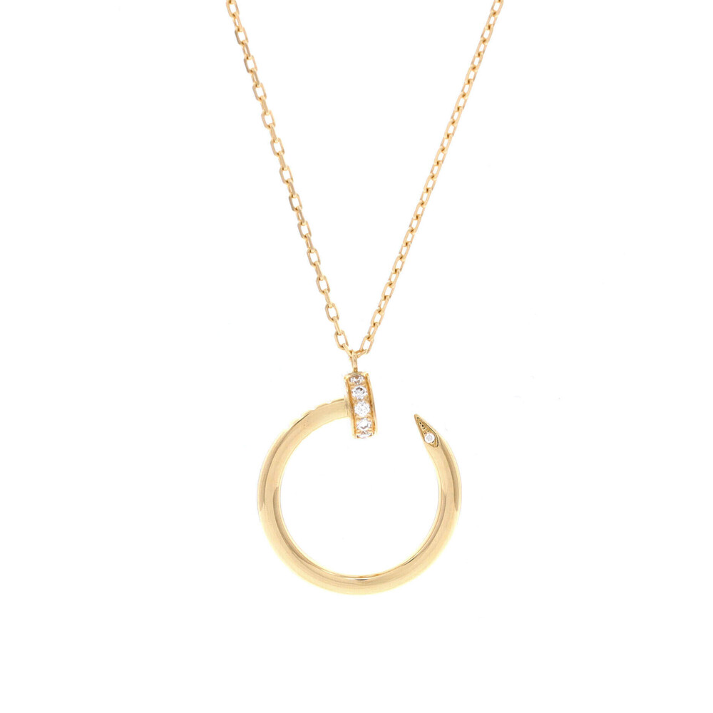 Cartier Juste un Clou Pendant Necklace 18K Yellow Gold with Diamonds